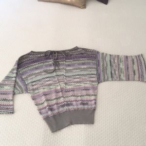 Missoni boatneck, open back sweater, 42 Italy